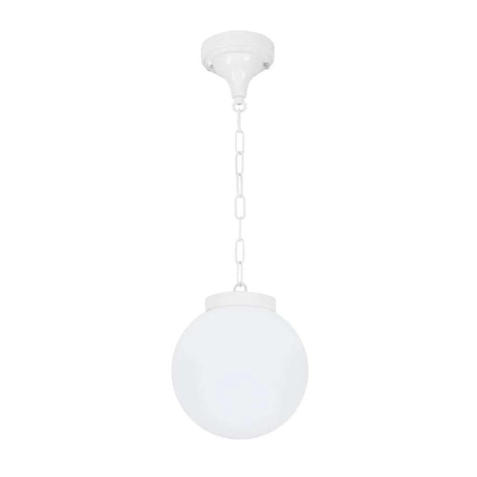 GT-535 Siena 20cm Sphere Pendant - Powder Coated Finish / E27 - White