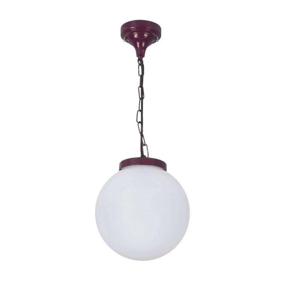 GT-536 Siena 25cm Sphere Pendant - Powder Coated Finish / E27 - Burgundy