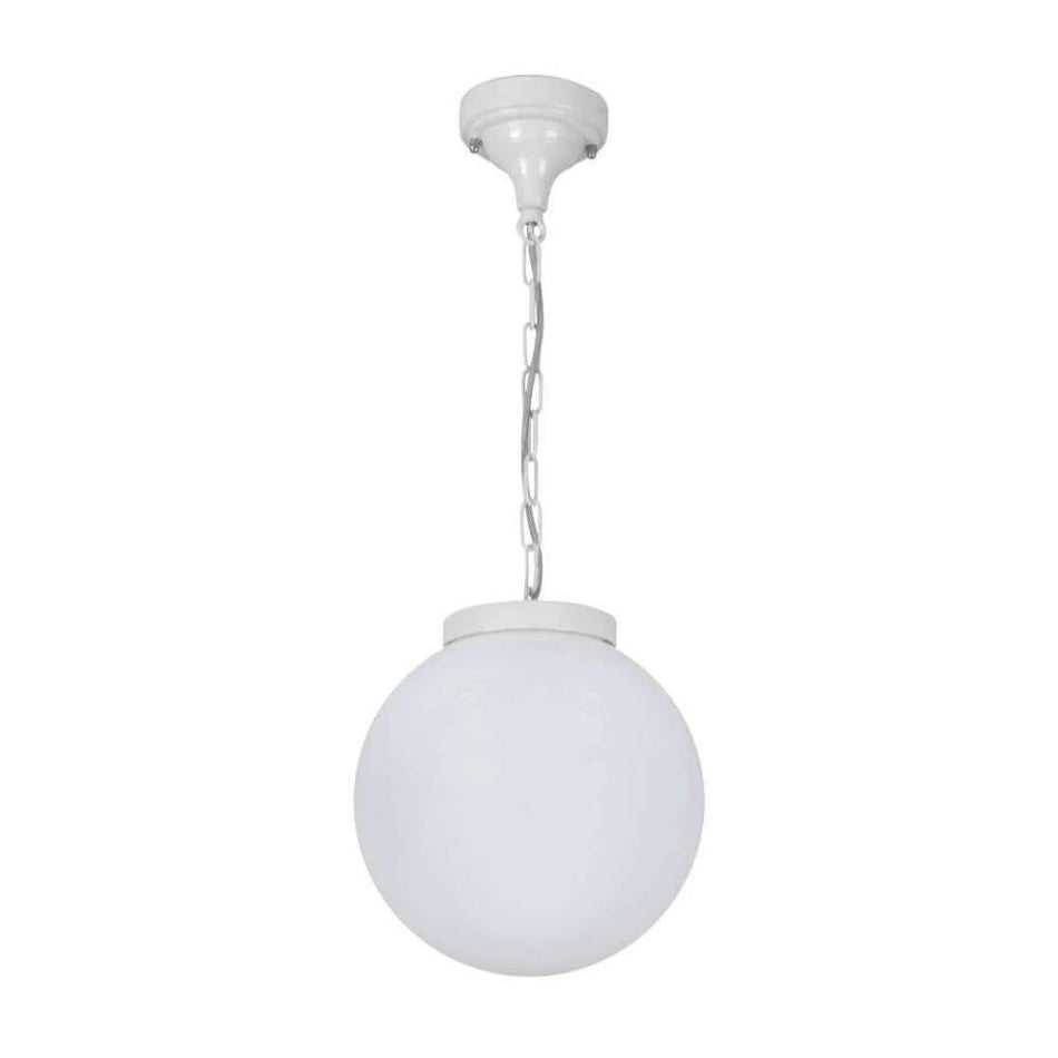 GT-536 Siena 25cm Sphere Pendant - Powder Coated Finish / E27 - White