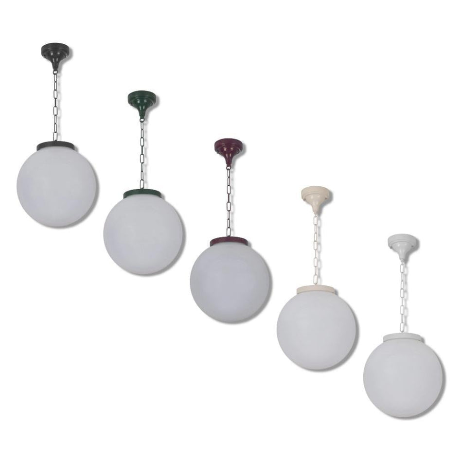 GT-537 Siena 30cm Sphere Pendant - Powder Coated Finish / E27 - White