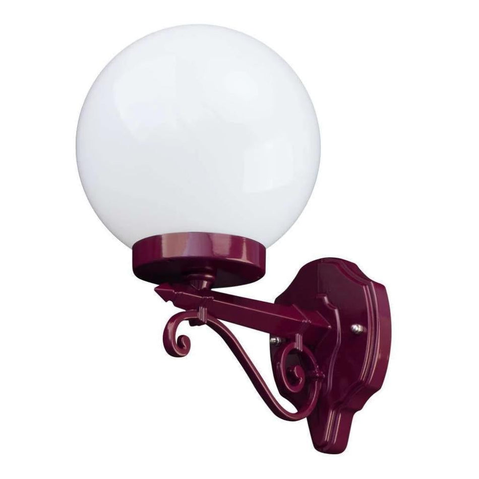 GT-544 Siena - 20cm Sphere Wall Light - Burgundy