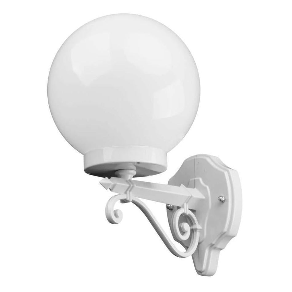 GT-544 Siena - 20cm Sphere Wall Light - White