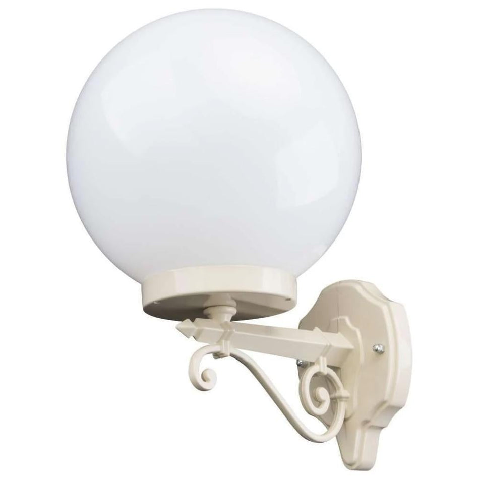 GT-545 Siena 25cm Sphere Wall Light - Powder Coated Finish / E27 - Beige