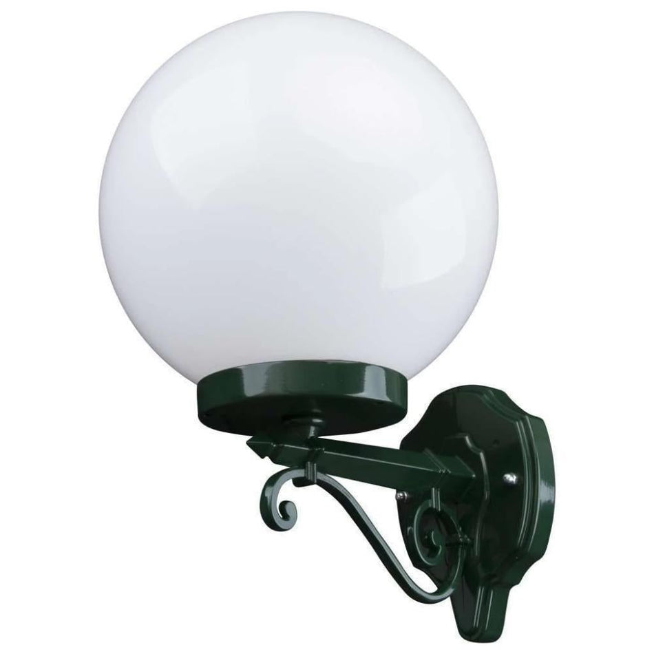 GT-545 Siena 25cm Sphere Wall Light - Powder Coated Finish / E27 - Green