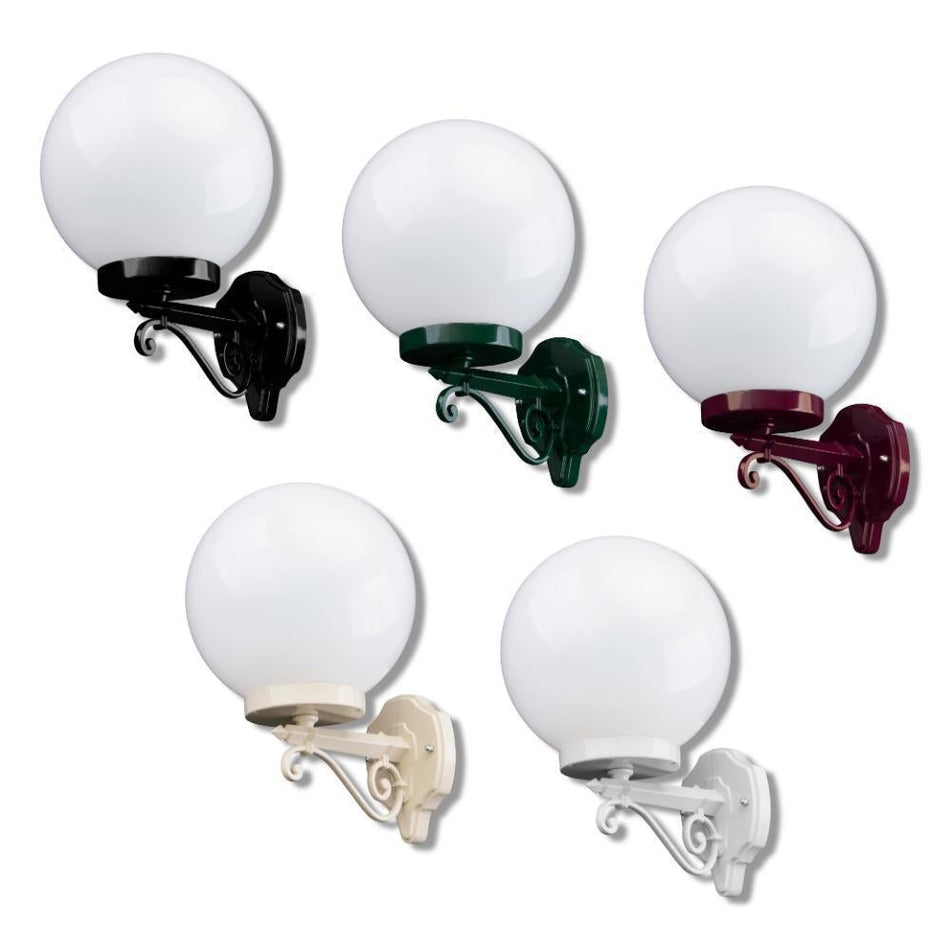 GT-545 Siena 25cm Sphere Wall Light - Powder Coated Finish / E27 - Beige