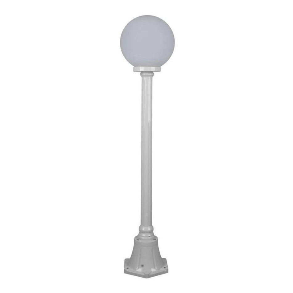 GT-553 Siena 25cm Sphere Short Post - Powder Coated Finish / E27 - White