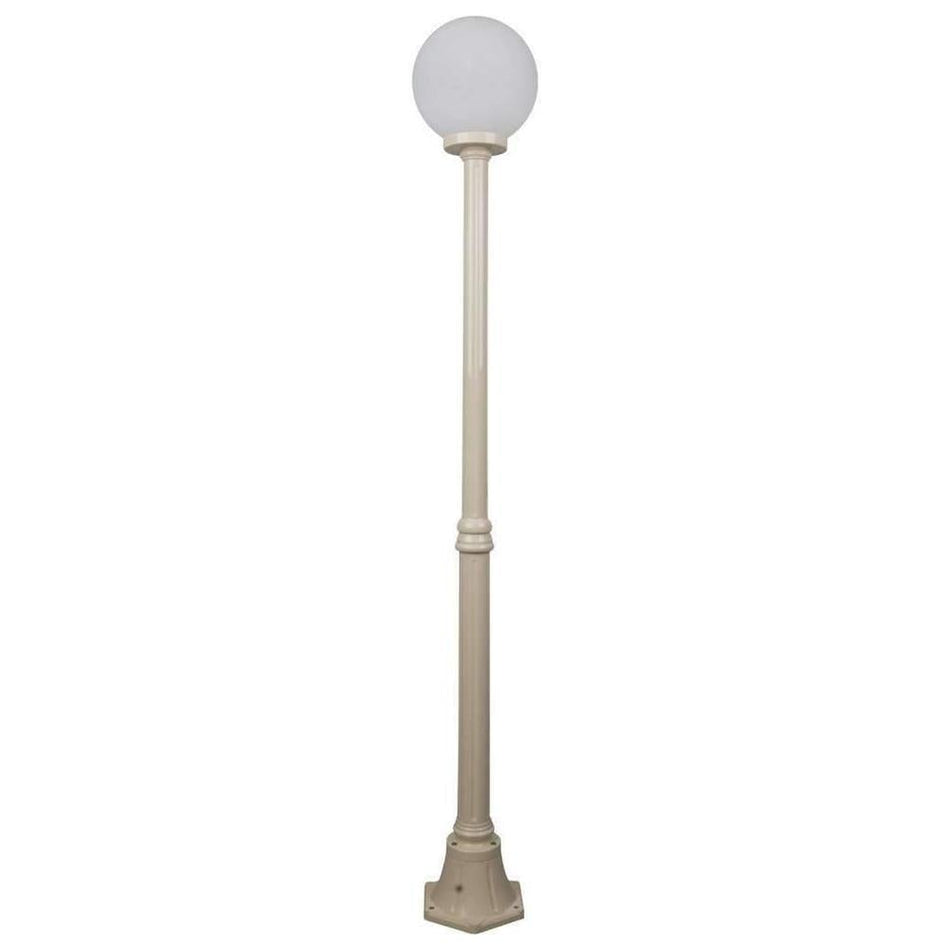 GT-555 Siena 25cm Sphere Medium Post - Powder Coated Finish / E27 - Beige
