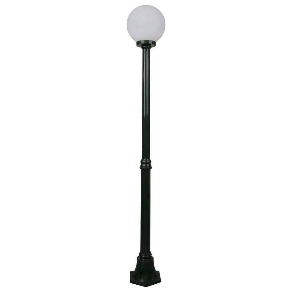 GT-555 Siena 25cm Sphere Medium Post - Powder Coated Finish / E27 - Green