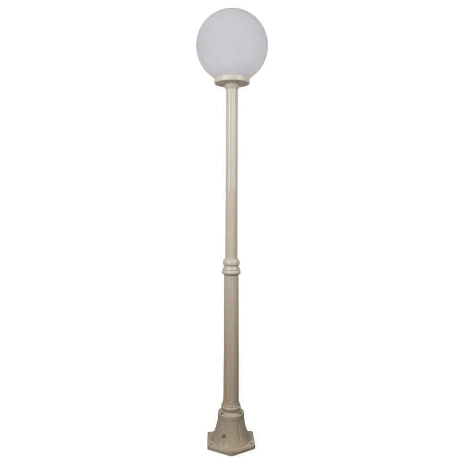 GT-556 Siena 30cm Sphere Medium Post - Powder Coated Finish / E27 - Beige