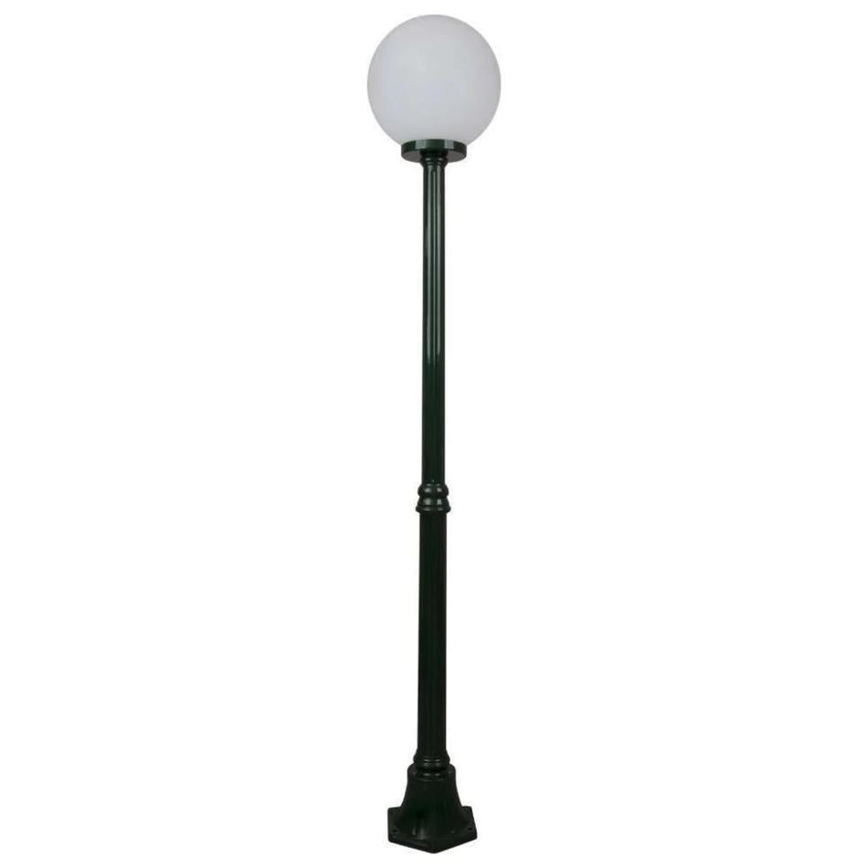 GT-556 Siena 30cm Sphere Medium Post - Powder Coated Finish / E27 - Green