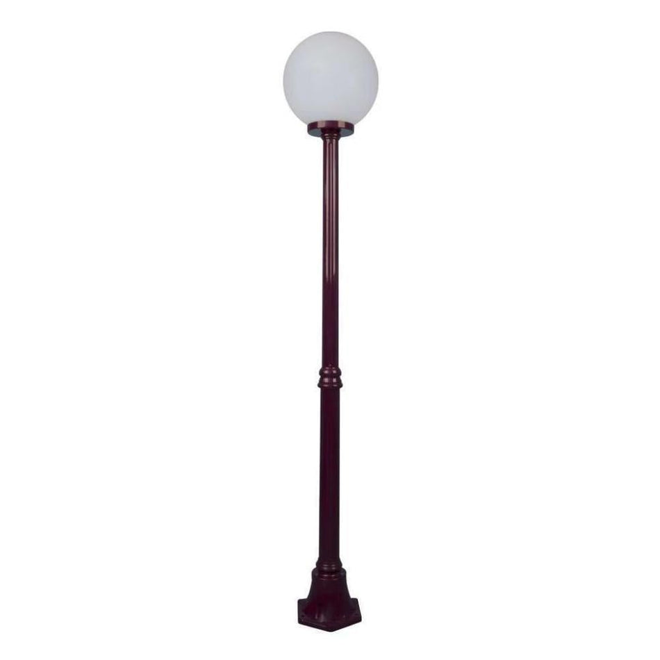 GT-556 Siena 30cm Sphere Medium Post - Powder Coated Finish / E27 - Burgundy