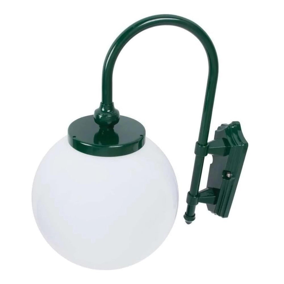 GT-602 Lisbon 30cm Sphere Wall Light - Powder Coated Finish / E27 - Green
