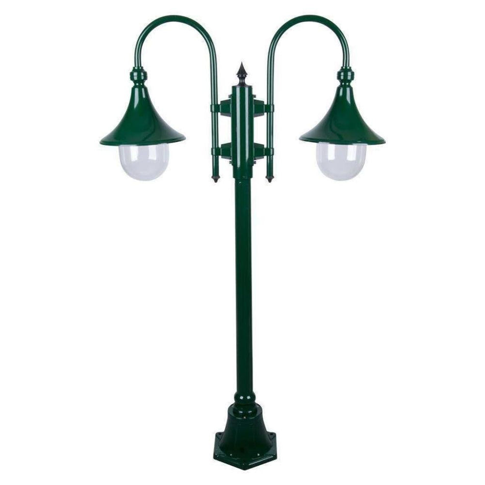 GT-657 Monaco Twin Head Short Post - Powder Coated Finish / E27 - Green