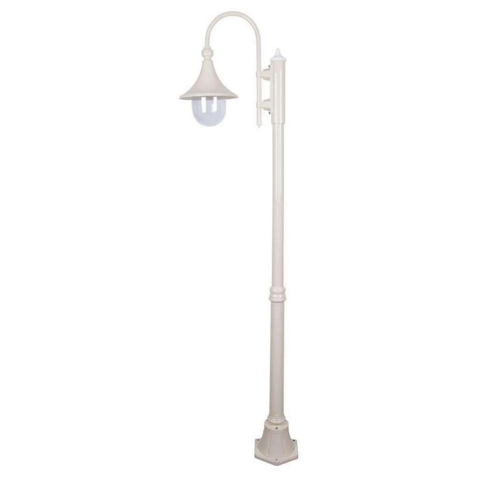 GT-658 Monaco Single Head Medium Post - Powder Coated Finish / E27 - Beige
