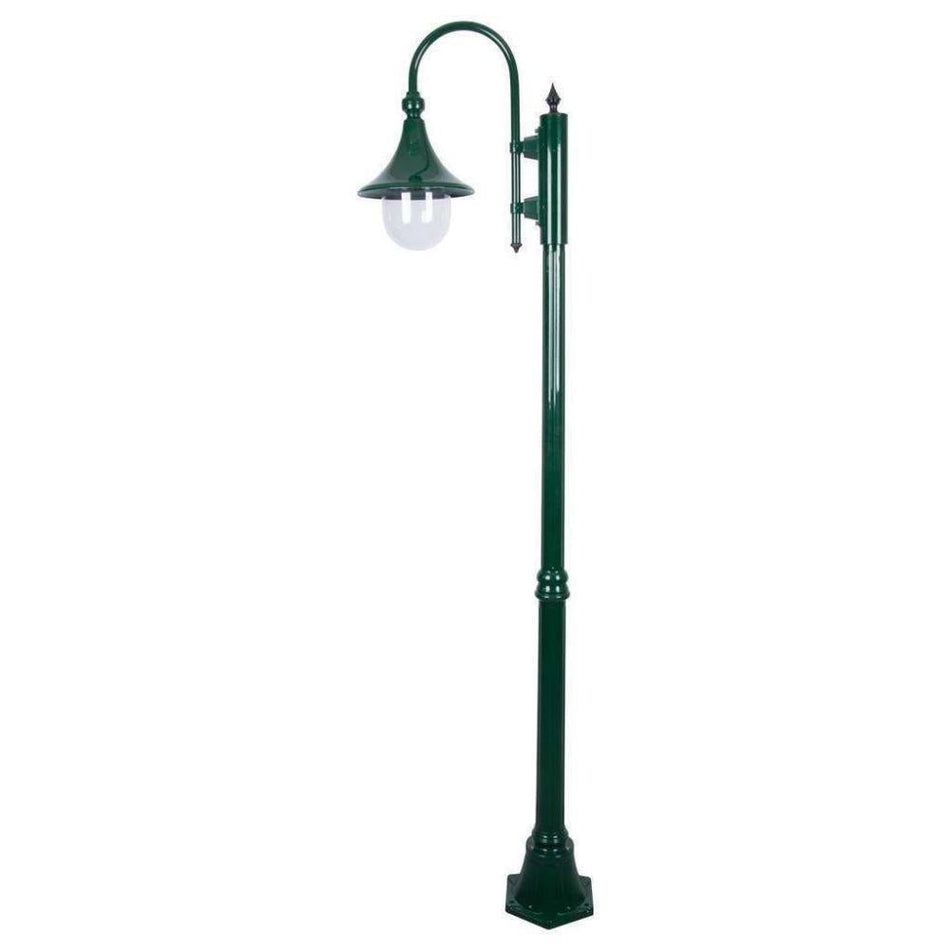 GT-658 Monaco Single Head Medium Post - Powder Coated Finish / E27 - Green
