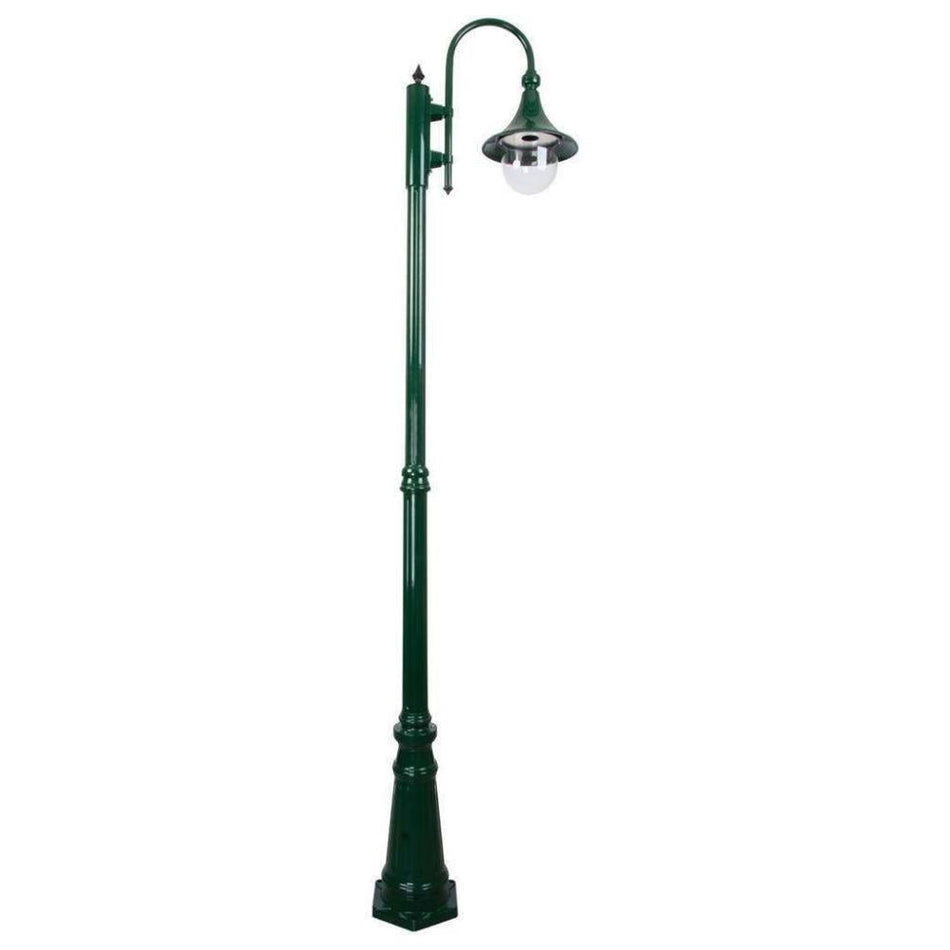GT-660 Monaco Single Head Tall Post - Powder Coated Finish / E27 - Green