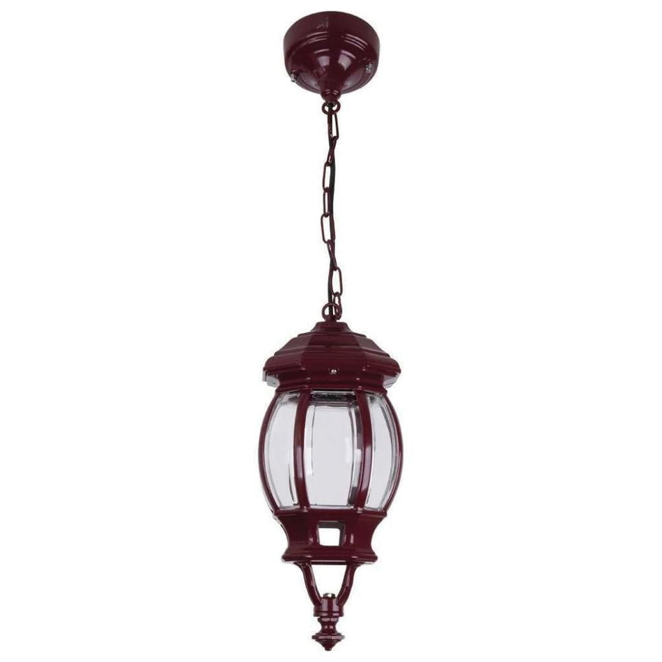 GT-670 Vienna Pendant Light - Powder Coated Finish / B22 - Burgundy