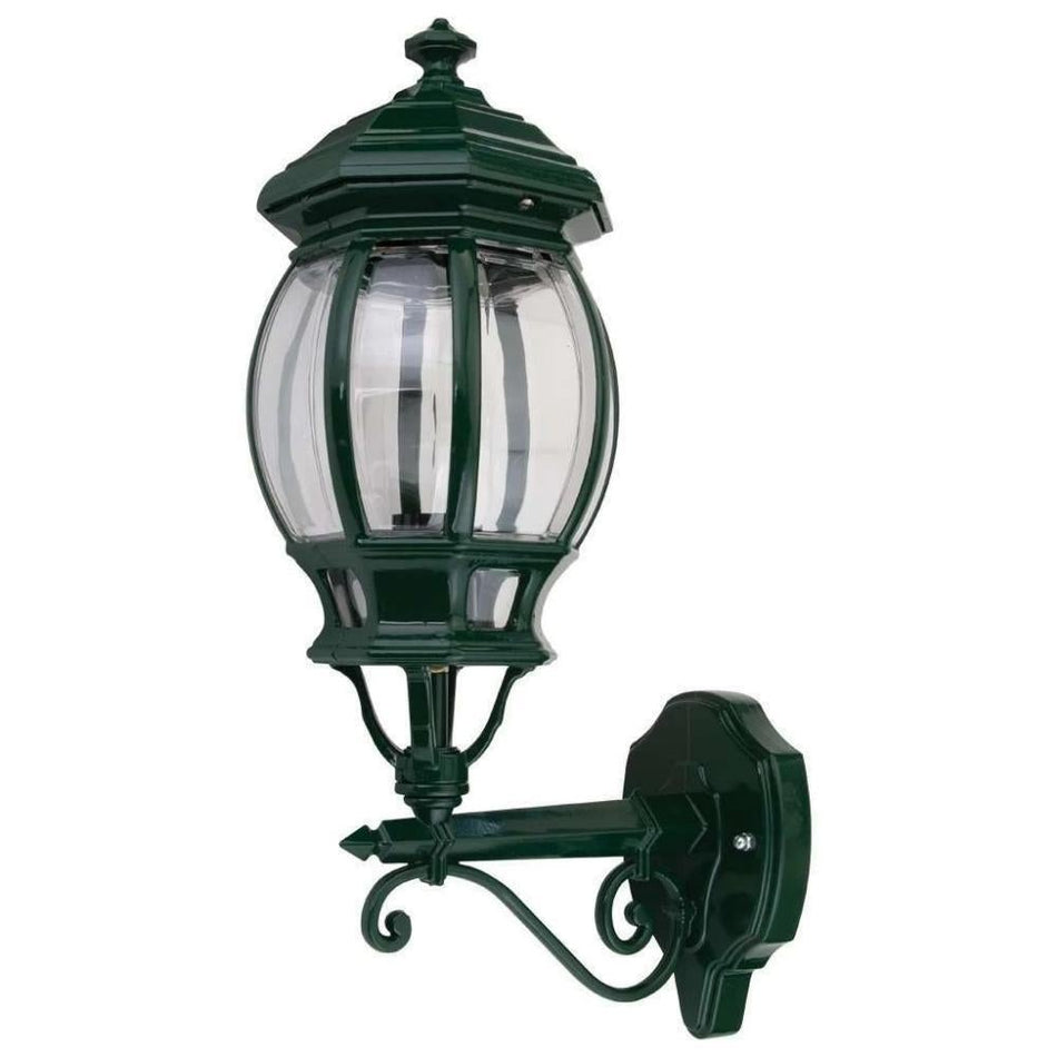 GT-671 Vienna Upward Wall Light - Powder Coated Finish / B22 - Green