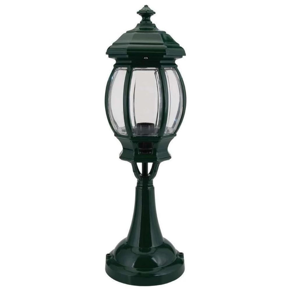 GT-673 Vienna Pillar Mount Light - Powder Coated Finish / B22 - Green