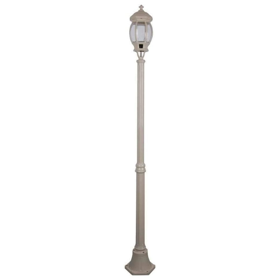GT-676 Vienna Single Head Medium Post Light - Powder Coated Finish / B22 - Beige