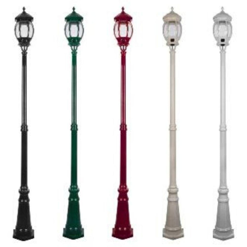 GT-698 Vienna Large Single Head Tall Post Light - Powder Coated Finish / B22 - Beige