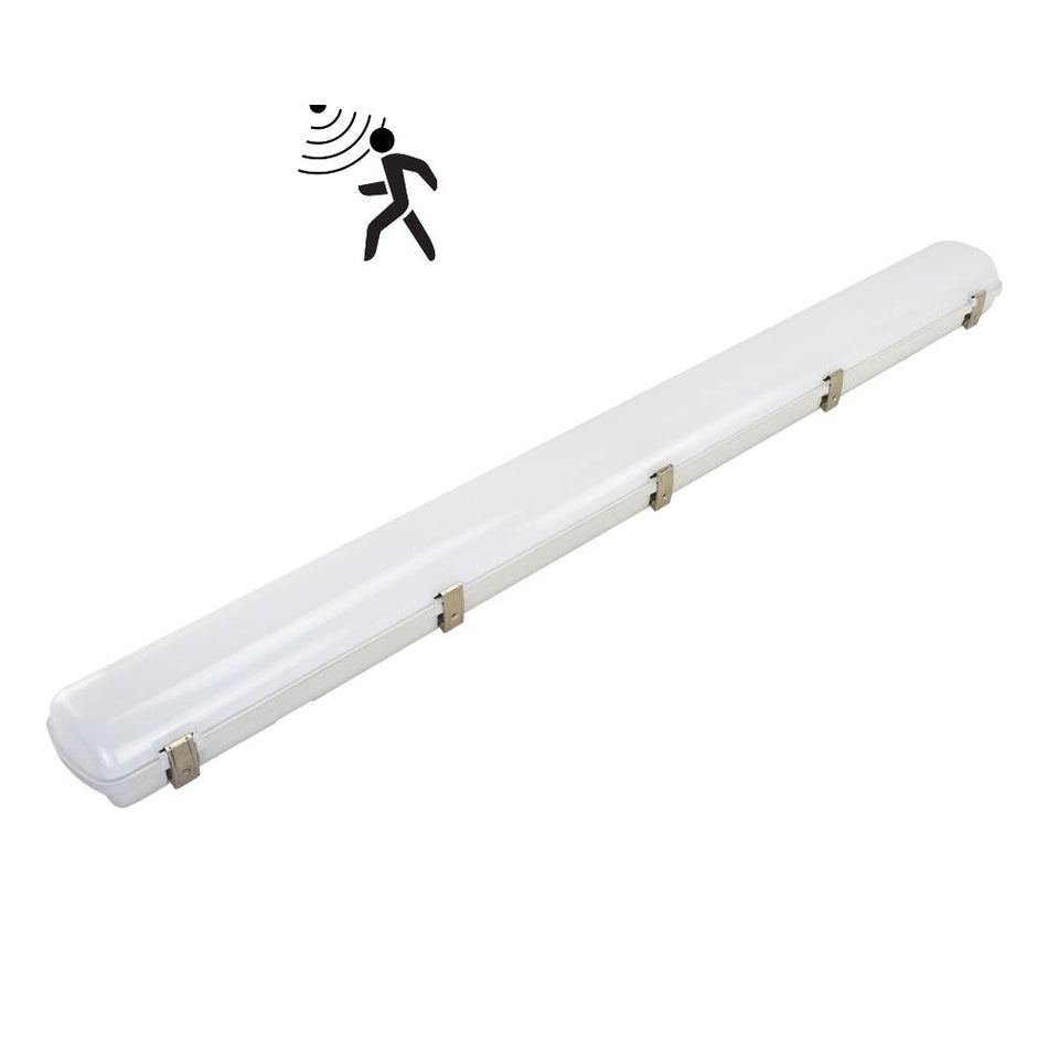 HYDRO-120 - 15W/30W LED Tri-Colour 1200mm Weatherproof Batten IP65 with Optional Sensor