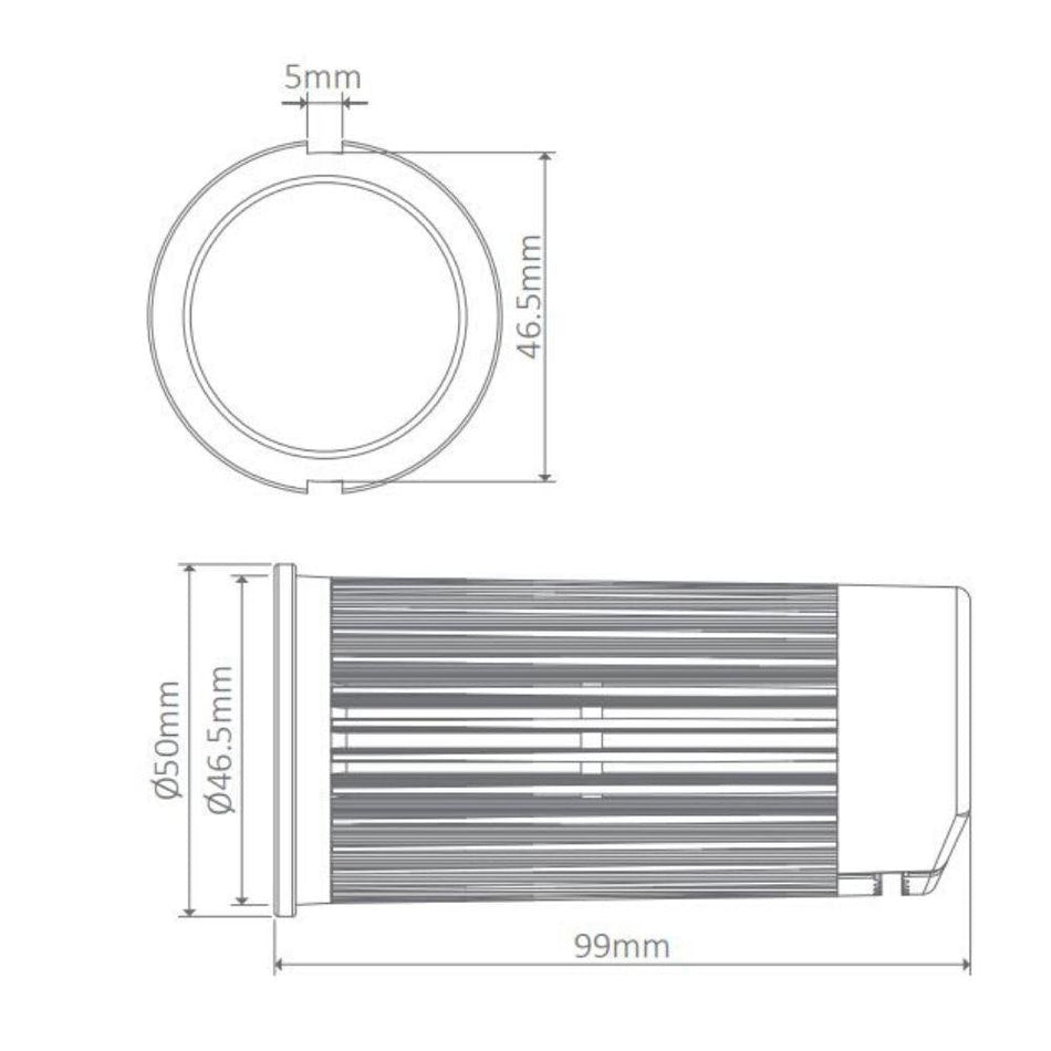 HYDRO-60-EM - 7.5W/15W LED Tri-Colour 600mm Emergency Weatherproof Batten IP65 with Optional Sensor
