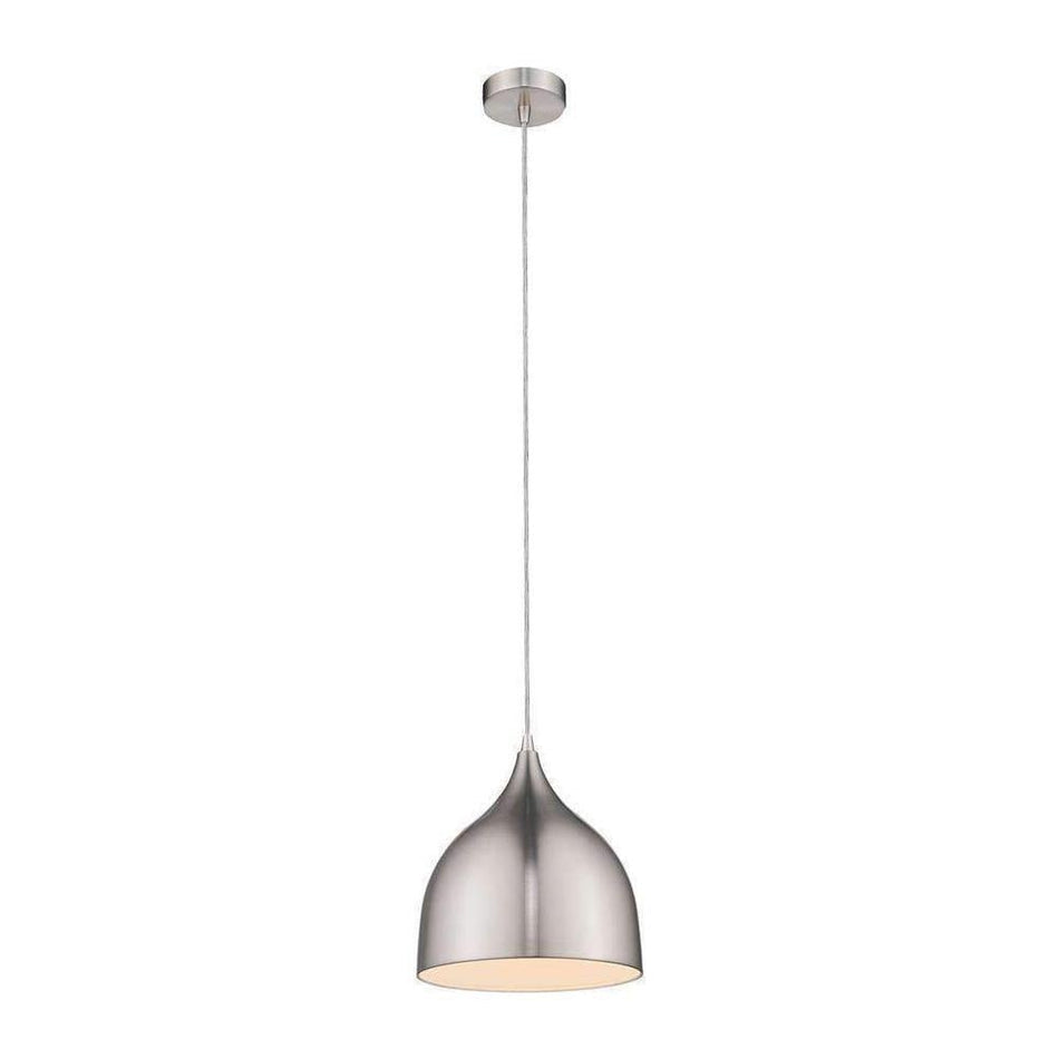 JADE-220 Jade 220MM E27 240V Metal Pendant - Brushed Nickel