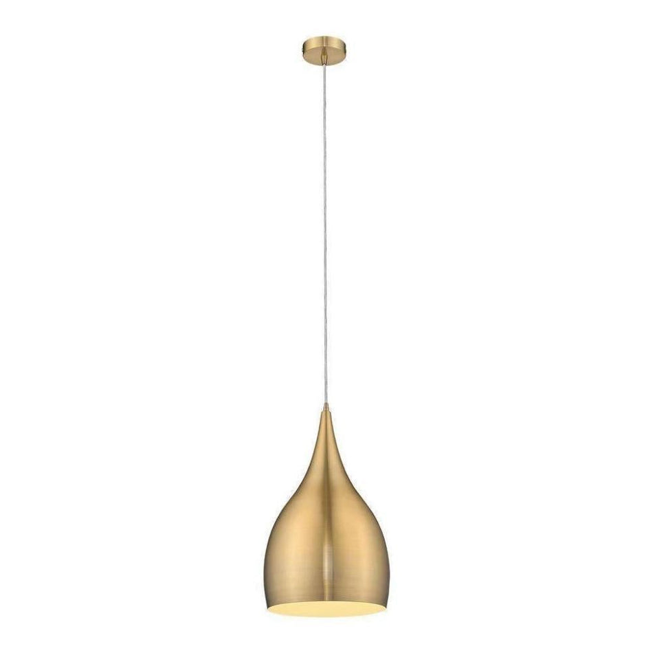 JADE-240 Jade 240MM E27 240V Metal Pendant - Brushed Brass