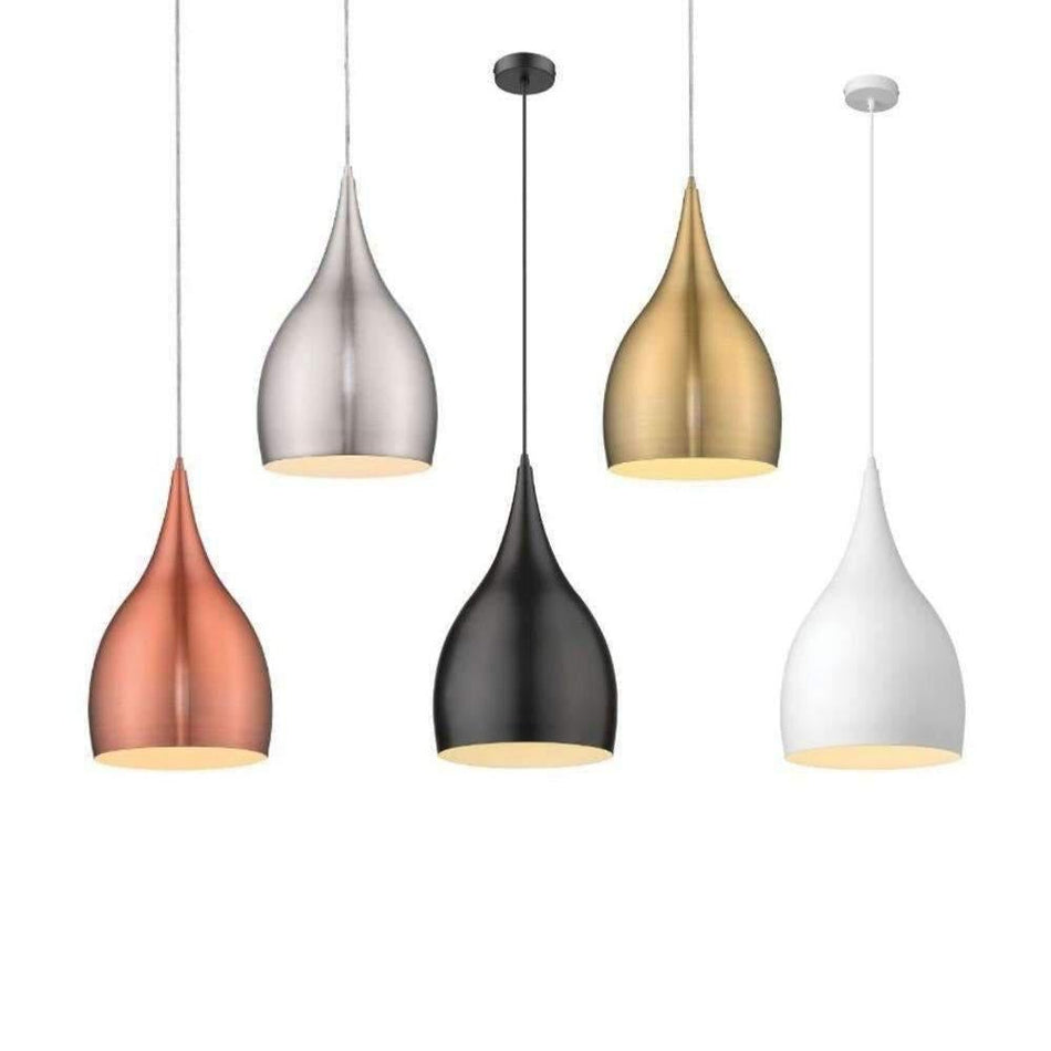 JADE-240 Jade 240MM E27 240V Metal Pendant - Black