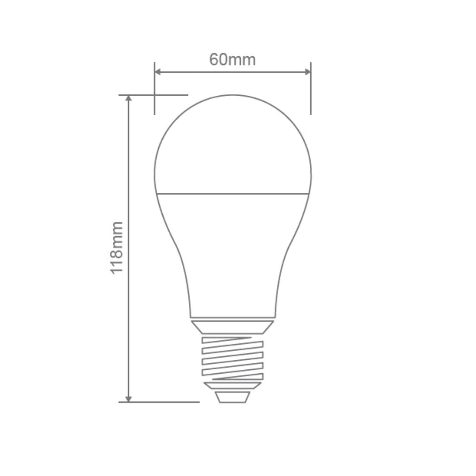 GLS 8W 12V LED Frosted Lamp - E27
