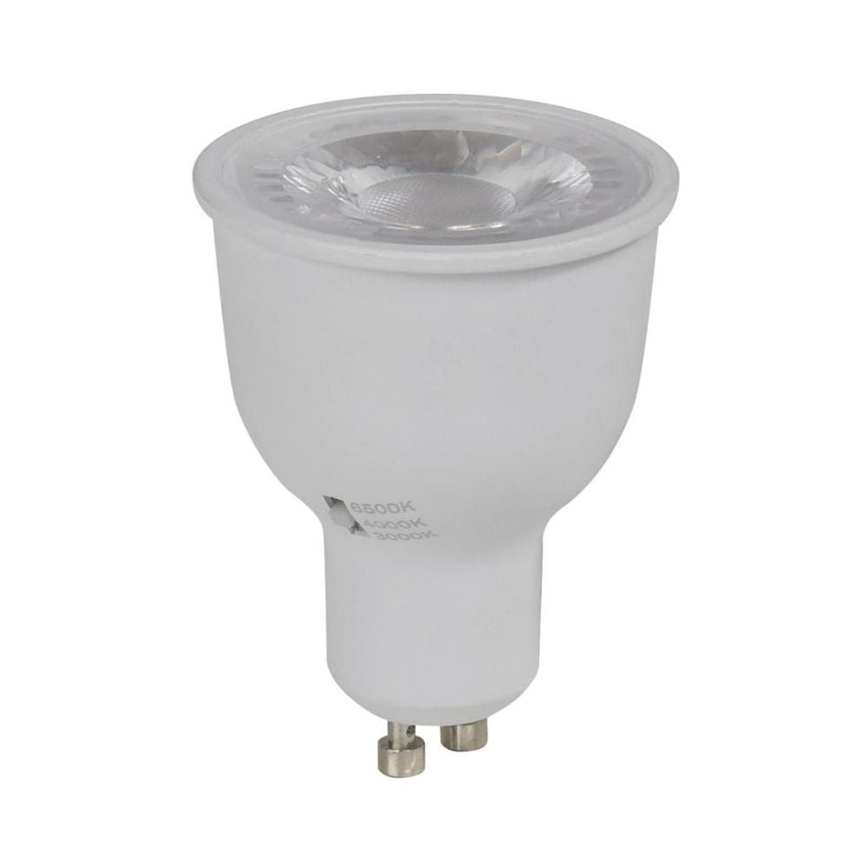 KEY-GU10-TRIO - 6W LED Tri-Colour Dimmable GU10 Shape Globe