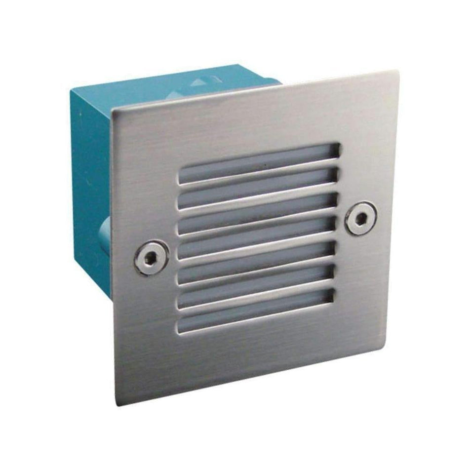 LED-833 - Mini Square 0.8W Recessed LED Steplight IP54 4500K - Grille Cover