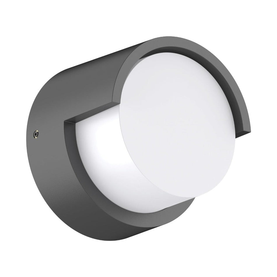 LIVI-5 Round 5W 240V IP65 down Exterior wall light - Dark Grey