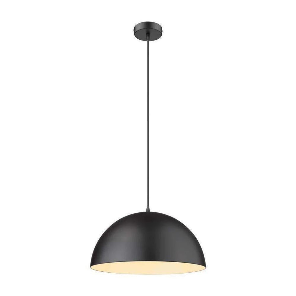 LUNA-400 Luna 400mm E27 240V Metal Pendant - Black