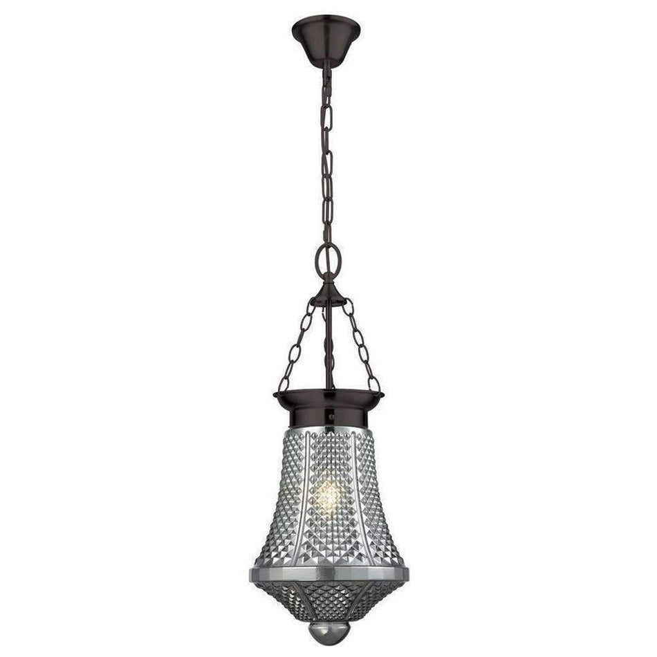 MAYA - 1 Light Lantern Pendant - Grey