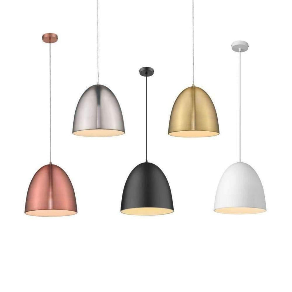 MELODY-300 Melody 300MM E27 240V Metal Pendant - Brushed Nickel