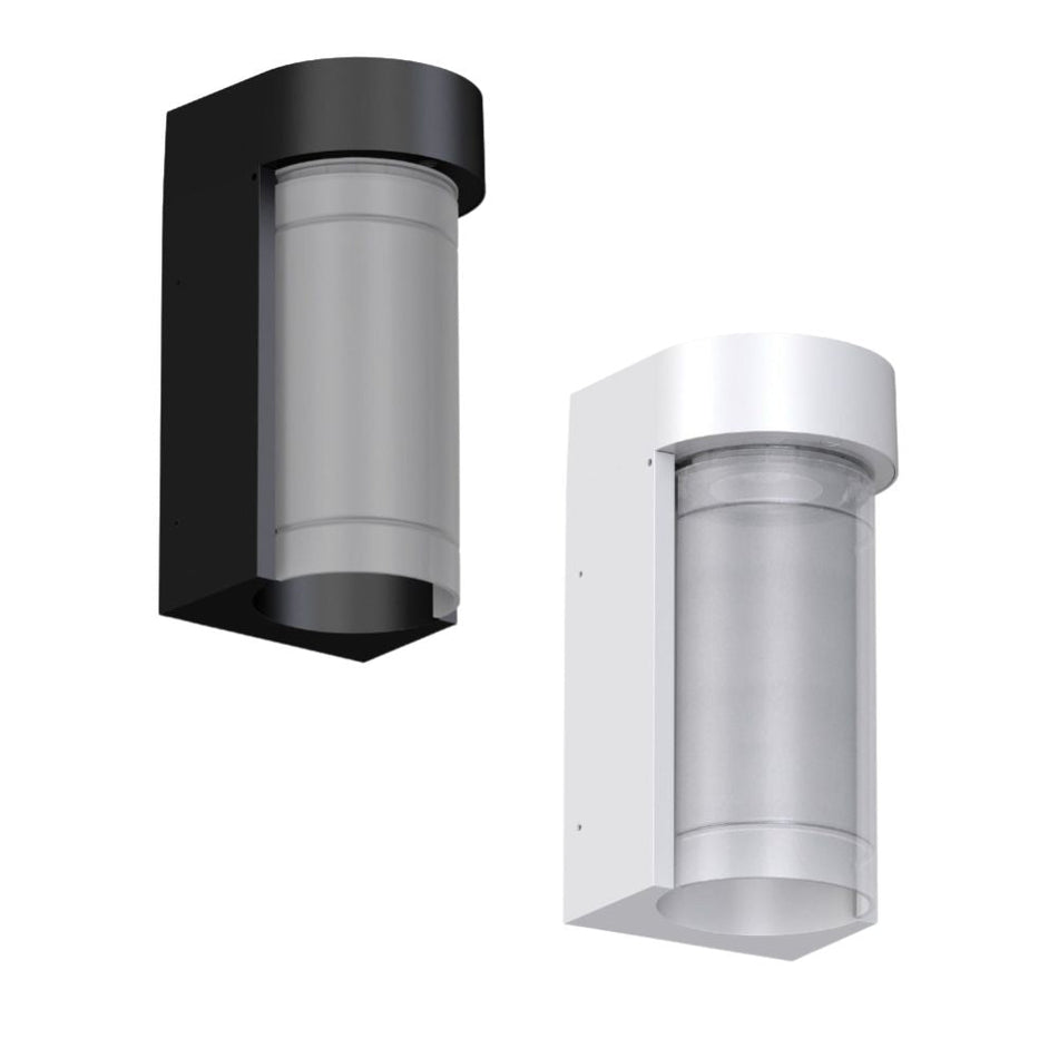 MILEY-10 10W Exterior IP65 LED Tricolour Wall light 240V - Black