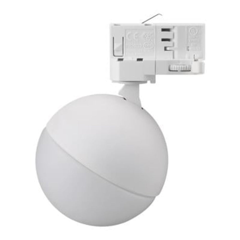 MOON 6/9W 240V TRIO TRACK LIGHT HEAD OPAL - White