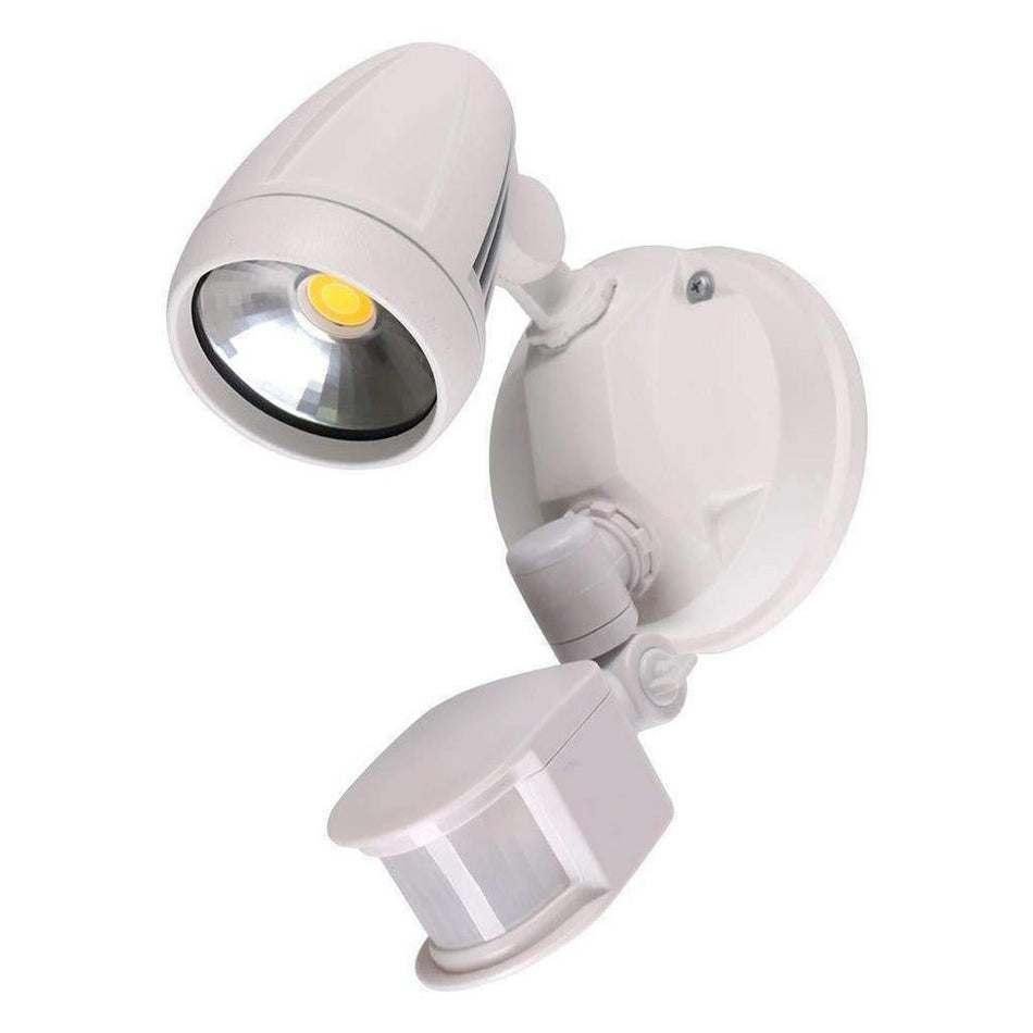 MURO-PRO-15S Single Head 15W LED Spotlight with Sensor - TRIO Tricolour - White