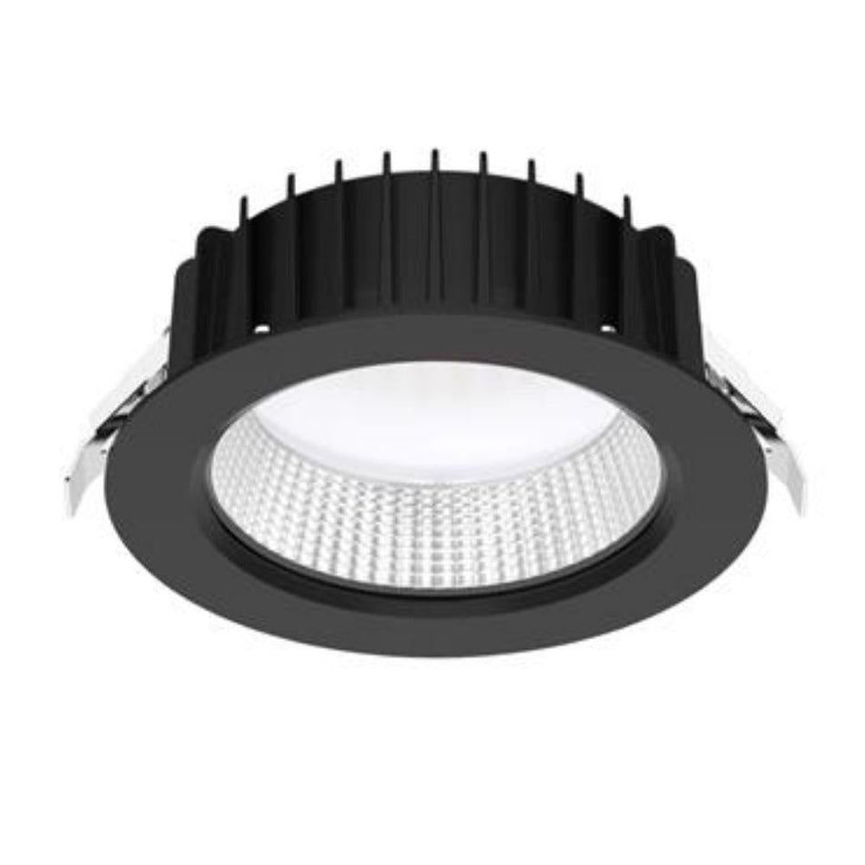 NEO-PRO-REC - 13W/25W/35W LED Tri-Colour Dimmable Recessed Downlight IP65 - Black