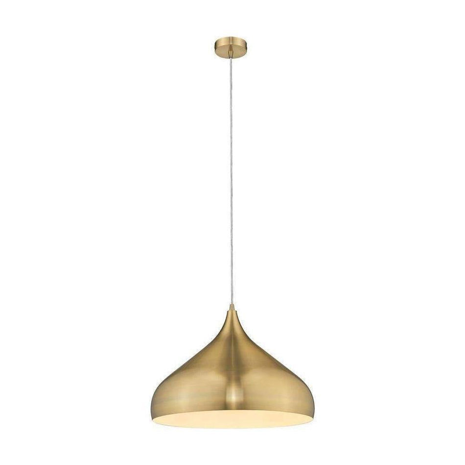 NOVA-420 Nova 420MM E27 240V Metal Shade - Brushed Brass