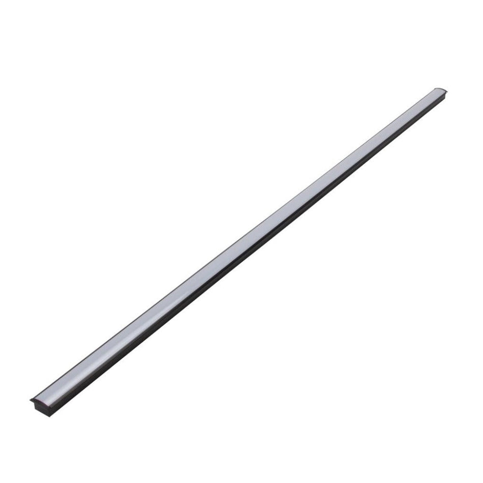 OPTI - Recessed LED Mounting Profile - Black