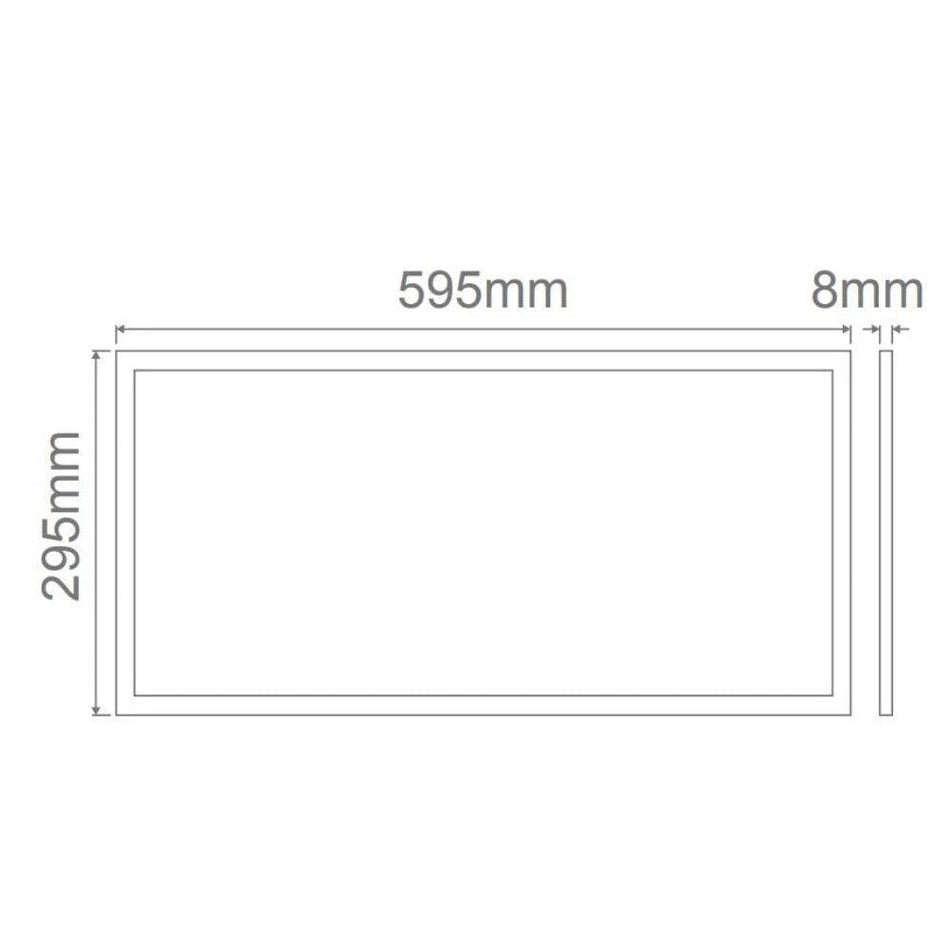 PANEL-306-TRIO - 25W LED Tri-Colour 300x600mm Edgelit Panel Troffer Light