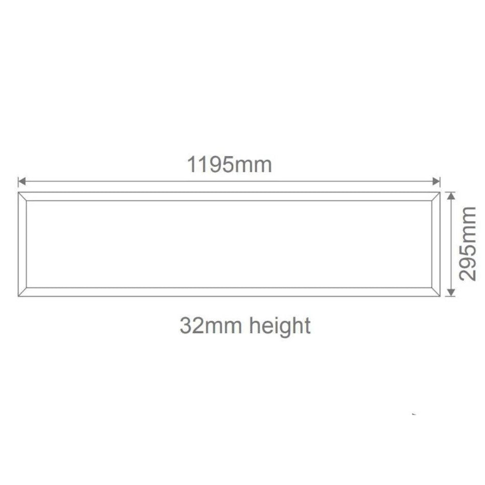 PANEL-BLT-312 - 35W LED Tri-Colour 1200x300mm Backlit Panel Troffer Light - Dimmable