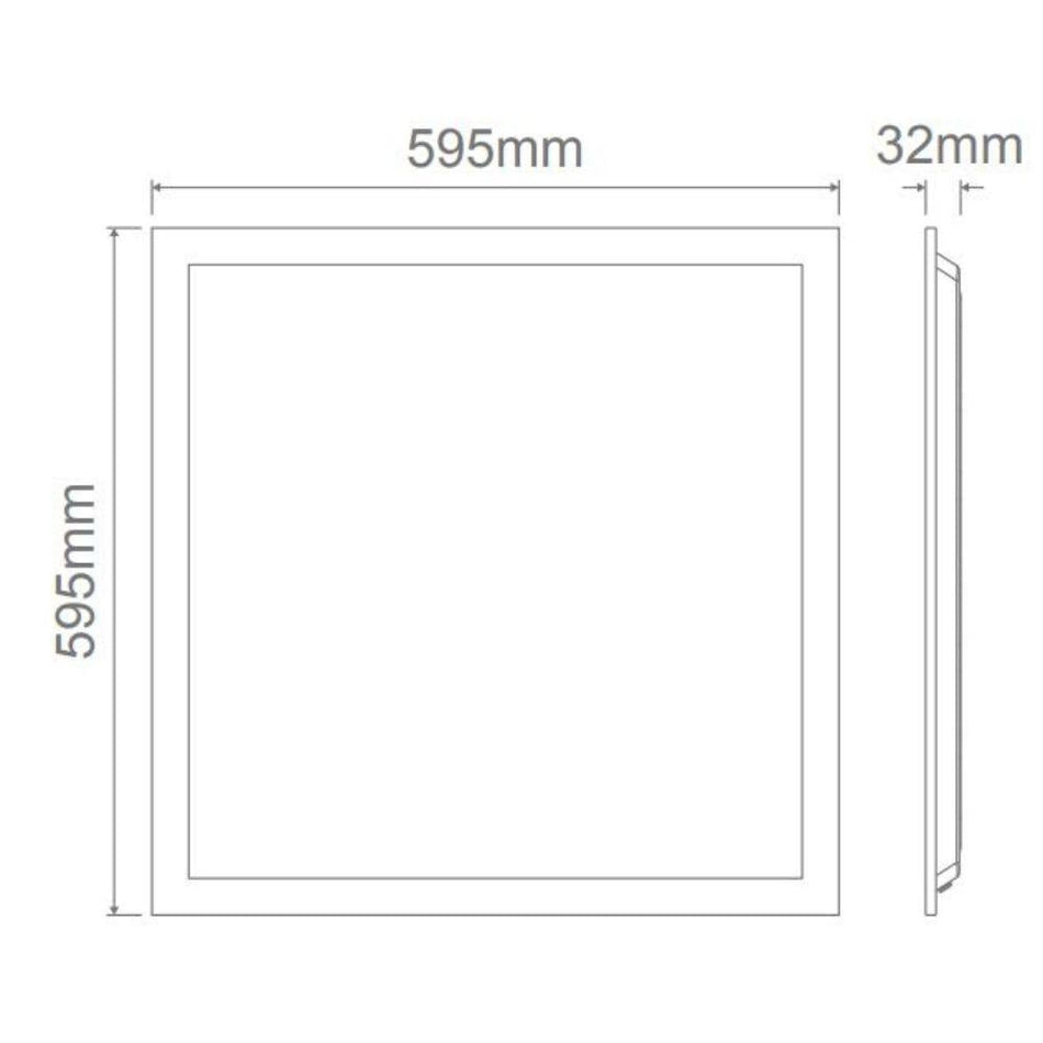 PANEL-BLT-606 - 35W LED Tri-Colour 600x600mm Backlit Panel Troffer Light