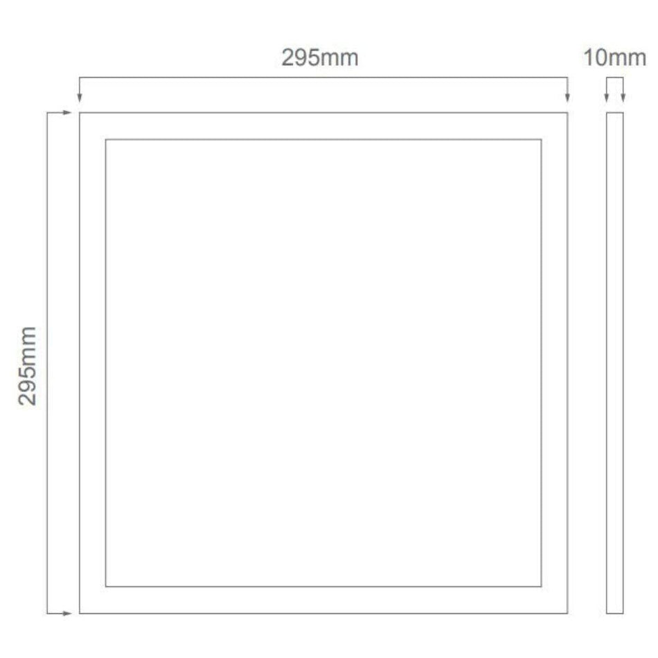 PANEL-TRIM-303 - 330x330mm Recessed Panel Trim Satin White