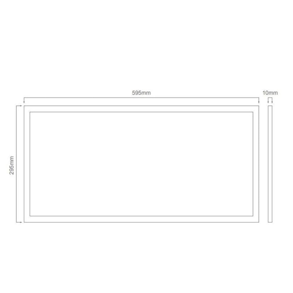 PANEL-TRIM-306 - 630x330mm Recessed Panel Trim Satin White