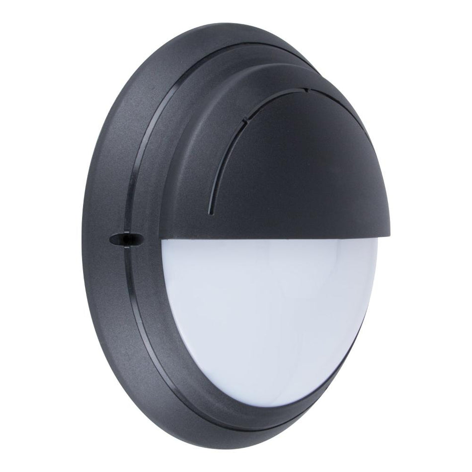 POLYRING-RND-EYE - Round Eyelid Fascia Polycarbonate Wall Light Black