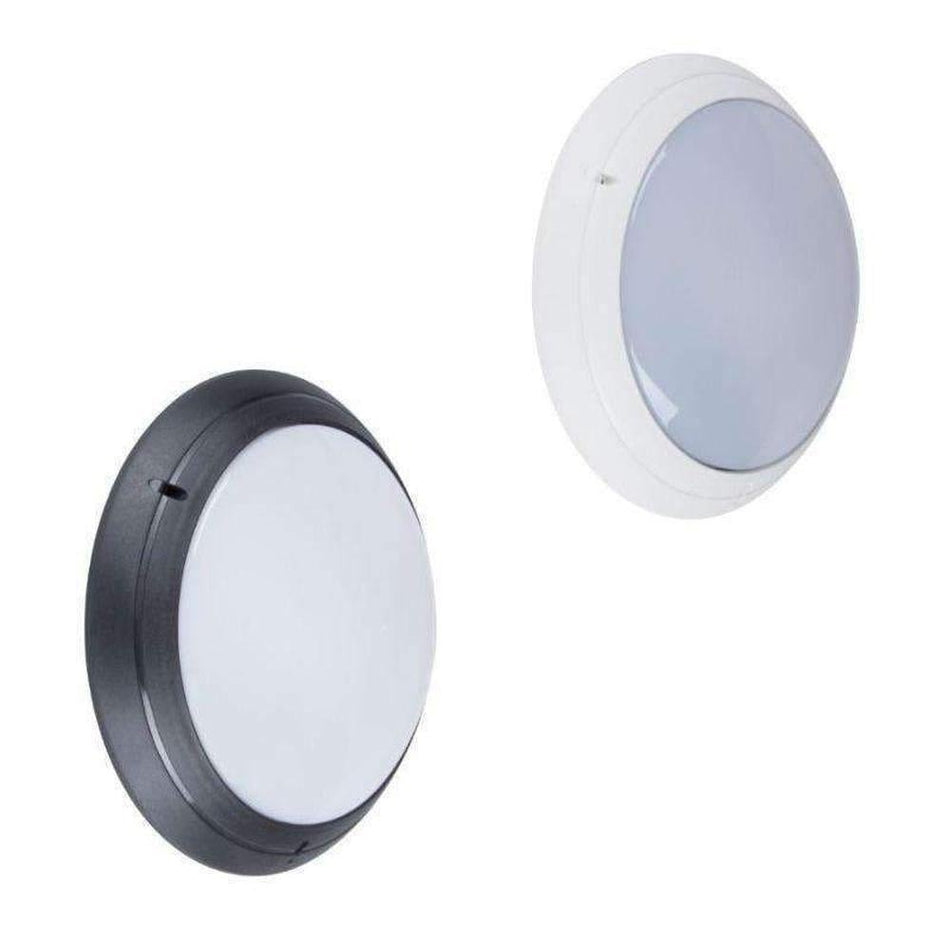 POLYRING-RND-PLN - Round Plain Fascia Polycarbonate Wall Light - White